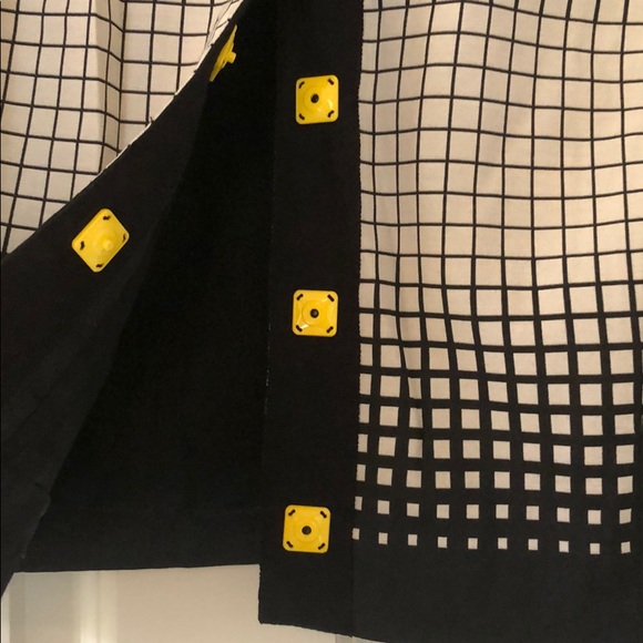 Tibi Cropped Jacket Blazer Black White - Picture 3 of 7